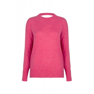 Dante 6 Echo Back Detail Sweater - Ultra Pink Dante 6 Echo Back Detail Sweater - Ultra Pink